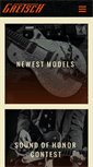 Mobile Screenshot of gretschguitars.com