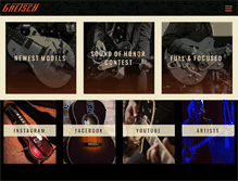 Tablet Screenshot of gretschguitars.com